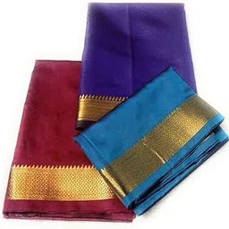 Silk-Cotton Blouse Piece Material for Women, Unstitched, Combo of 3 (0.90 meter each) - Navratri Special, Durga Puja Special, Oti Bharan, Ugadi Special -C124_DES_AFB_GRX087-picture-20