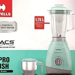Havells Aspro Plus 400W 2 Jar Mixer Grinder, High Speed 21000 RPM Motor, 304 SS Blades, 5 Years Motor Warranty With Overload Protector, 1.5 Ltr Bigger Size Blending Jar, Blue, Transparent-picture-39