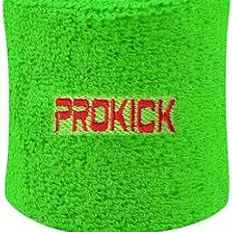 Prokick Cotton Wrist Band for Men & Women Suitable for Sports and Fitness Activities Stretchable Sweat Band for Badminton, Cricket, Tennis, Basketball, Running & Gym Workout (FL Green - 1pc)-image-34