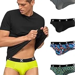 xyxx Men's IntelliSoft Antimicrobial Micro Modal Shuffle Brief-picture-31