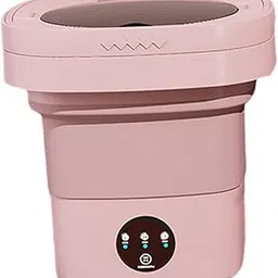 CALANDIS™ Travel Washing Machine Easy to Carry Mini Washing Machine for Rv Dorm Travel Pink - Washing Machines-picture-10