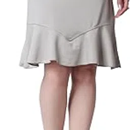 Casual Twill Frill Knee Length Pencil Skirt for Women || Latest Stylish Summer Skirt for Women || Knee-Length Skirt for Women || Semi-Formal Women Skirt-image-79