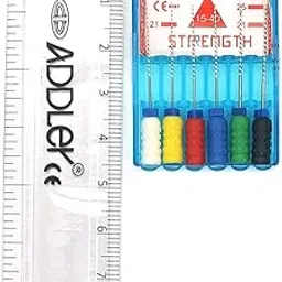 ADDLER DENTAL REAMER ROOT CANAL FILE 25MM SIZE : 15-40 (PACK OF 6)-picture-10