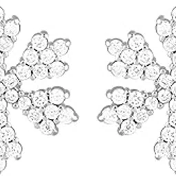 giva 925 Silver Zircon Snowflake Earrings | Gifts for Girlfriend, Gifts for Women and Girls | With Certificate of Authenticity and 925 Stamp | 6 Month Warranty*-picture-55