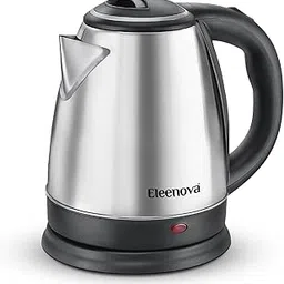 Optima Electric Kettle 1.5 Litres - Silver & Black, Stainless Steel, Automatic Cut-Off, Wide Mouth, Power Indicator, Single-Touch Lid Locking | Hot Water Kettle & Tea Pot-image-14