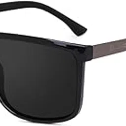 liza angel sunglasses for men Latest, Full_Rim Strong Build-Quality Suitable Unisex Full Black Shades Rectangle Shape-picture-37