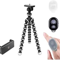 Zety Gorilla Tripod/Mini Tripod (X25) 13 Inch for Smartphones with Holder and Remote (with Cover) | Flexible Gorilla Tripod Stand Scalable Lock Accuracy for Mobile-picture-38