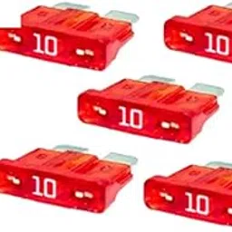 NISTECH 10 Amp Red ATC/ATO Fuses Enterprises (Pack of 12) Fuse for Bike and Car Blade Fuse [10amp) - 12pcs-image-19