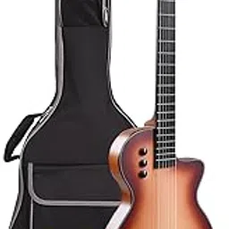 Kadence 39 Electric Classical Guitar - Thin Body SILENT GUITAR - Nylon Strings, Spruce Top, Solid Okoume back & sides, Matt Finish with Rounded Frets, Padded Bag and EQ (Travel Classical Guitar)-image-45