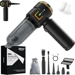 HRYCF Car Vacuum Cleaner,Advanced Clean Cordless Handheld Vacuum, Compact Home and Car Vacuum with Crevice Tool,Digital Display Vacuum Cleaner-picture-43