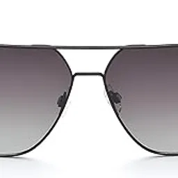 idee sunglasses| 100% UV protected | Gradient | Full Rim | Square | Men | Large | Shiny Black Alloy Metal Frame | Green Gradient TAC Lens image 1