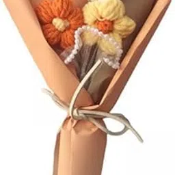 ATORSE 2Xhandmade Knitted Bouquet Celebration for Teacher’S Day Mother's Day Birthday Style B|Home & Garden|Home Dacor|Floral Dacor-image-2