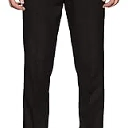 bottomline Men's Slim FIT Formal Trousers Pants (Cut Belt)(Black)-picture-17
