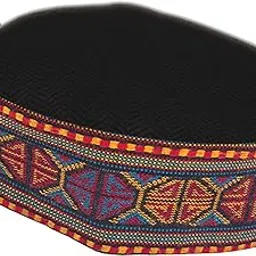 nat Mens Winter Unisex Himachali Topi Kullu pahadi Hat Woolen Cap Traditional Handcrafted Topi Multicolour-picture-23