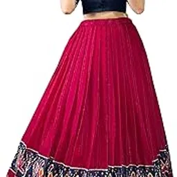looknbook art Poly Cotton Printed Chaniya Choli with Rich Zari Weaving-picture-30