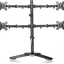 Four Monitor Desk Table Top Arm Stand - Height Adjustable Mount, Swivel & Tilt (4 Monitor Stand)-picture-18