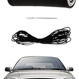 Leather Luxury Silver/Black Stiched Steering Super Fiber Non-Slip Steering Wheel Cover for Esteem-picture-31