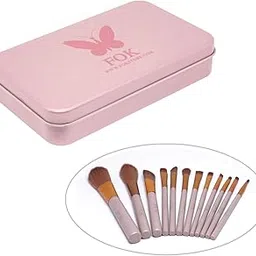 FOK 12 PC Makeup Brush Kit With Storage Box Complete Cosmetic Beauty Tool Set-picture-29