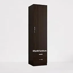 illfordd furniture Engineered Wood Single Door Wardrobe (Brown)-picture-50