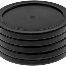 MERISHOPP® 5 Pieces 62mm Air Hockey Replacement Pucks for Full Size Air Hockey Tables Black | Sporting Goods | Indoor Games | Air Hockey | Air Hockey | 5 Pieces Air Hockey Pucks-image-5