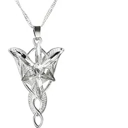 yellow chimes Pendant for Women Arwen's Evenstar Necklace Lord of The Rings Silver Pendant for Girls and Women.-picture-36