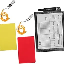 Toddmomy 1 Set Portable Soccer Referee Kit Includes Cards Notepad Pen and Whistles Essential Tools for Management Soccer Tournaments-picture-25