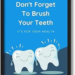ArtAction Dental Poster Wall Frame | A4 Size | Motivational “Don’t Forget to Brush Your Teeth” Quote Poster | Framed Dental Clinic Decor Gift for Office, Hospitals & Study Rooms-picture-10