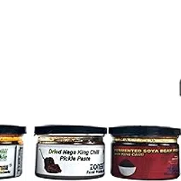 Made In Nagaland | Zonee | Naga King Chilli Collection Set - Fresh Pickle, Dried Paste, Fermented Soya Bean Pickle, Gunpowder Sauce-picture-25