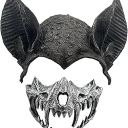 zoomella Bat Costume Mask Accessories for Masquerade Birthday Party Friends Black and Silver|Masks & Eye Masks|Clothing, Shoes & Accessories-picture-54