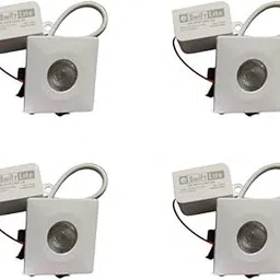 Swift Lite LED Light Pack of – 4, 2 Watts – Square Button Light - Cool White (P4 - CW-2W SBL)-picture-16
