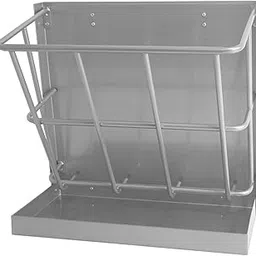 Hay Feeder Goat, 21 Gallon Multiple Sided Goat Hay Rack, Heavy Duty Iron 2 in 1 Hay Rack for Sheep, Horses, with Detachable Grain Tray, Effortless Installation in Farm, Yield-picture-23