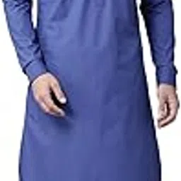 see designs Men's Solid Cotton Curved Hemline with Shirt Collar Full Sleeve Pathani Kurta with Salwar-picture-30