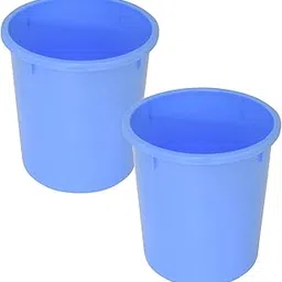 Kuber Industries Plastic Open Plastic Dustbin Without Lid|Garbage Bin For Home, Kitchen, Office, 5Ltr.- Pack of 2 (Blue)-picture-24