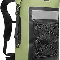 UJEAVETTE® Waterproof Dry Bag Backpack 35L Camping Backpack for Outside Travel Camping Green-picture-10