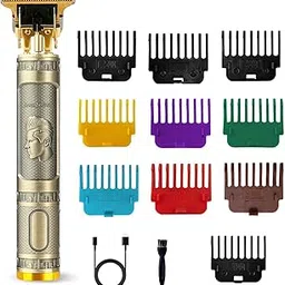 BTRICL Cordless Electric Hair Trimmer with 10 Guide Combs, Professional Rechargeable T Beard Trimmer Shaver for Men, Zero Gapped Hair Clippers Cutting Grooming Kit for Barbers and Stylists-image-72