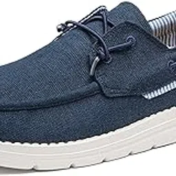 bruno marc Men’s Loafers Casual Slip-on Canvas Walking Boat Shoes-picture-16