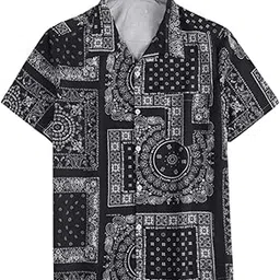 om sai latest creation Men's Casual Cotton Shirt – Button Down Summer Shirt for Men | Lightweight Textured Fabric | Perfect for Daily & Weekend Wear-picture-18