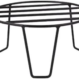 NH10 DESIGNS Black Color Strong Legs Metal Simple Stands For Plant Pot Flower Pot Simple Stand For Planter indoor and Outdoor (Simple stand 20 CM) (SET OF 1) (NHSP)-picture-18