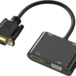 1Goal VGA to HDMI Adapter, Dual Display 1080P VGA Splitter Converter with Charging Cable and 3.5mm Audio Cable for Computer, Desktop, Laptop, PC, Monitor, Projector and More-picture-44