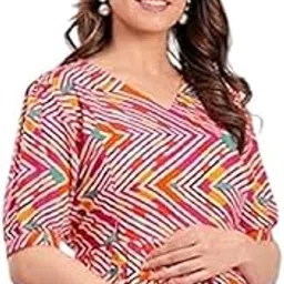 Cotton Floral Printed Maternity Feeding Kurti with Zipper Maternity Gown for Women Feeding Dress-picture-11