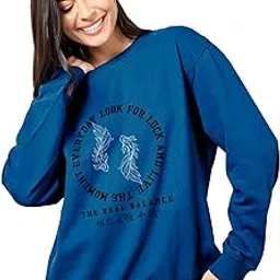 ausk Women's Front Printed Amazing Sweatshirt for Casual and Occasional (Loosefit)-picture-43