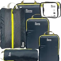 6 Set/3 Set Ultralight Compression Packing Cubes, Suitcase and Backpack Travel Organizer Bags-image-54
