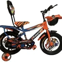 T14 16 Inch Kids Cycle for Boys & Girls | Steel Frame | PU Seat with Backrest | Tubeless Tyres | with Side Wheel Support, Chain Cover & Caliper Brakes | Ideal for 4–7 Years (16)-image-11