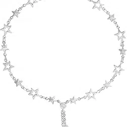 minutiae Fashion Anklet With Solitaire Crystal Diamonds Painjan Payal Leg Chain Foot Jewellery For Women and Girls image 1