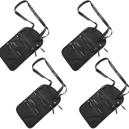 kuber industries Paspport Holder for Men & Women|Multifunction Passport Cover Bag|Nylon Passport Pouch for Luggage-Pack of 4 (Black)-picture-26