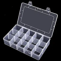 RASOFAB Zwerlin Multipurpose Storage Organizer Box With 15 Grids & Adjustable Dividers For Jewelry Beads Earrings Fishing Hooks & Small Items – Clear Plastic Container For Home Office Or Travel Use-picture-63