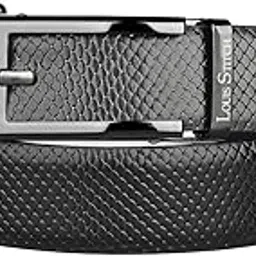 louis stitch Premium VT Leather Men's Auto Lock Belt | No Holes Belts for Men | Leather Belt for Gents (LSBE-ALML-ALRC)-picture-49