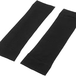 STYLEHEAVEN 1Pair Women's Weight Loss Arms Compression Massage Shaper Sleeves Fat Cellulite Buster Wrap Belt Bands - Black-image-24