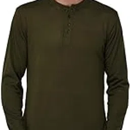 adorbs Men's Stylish Full Sleeves Henley T-Shirt (Pack of 1, Henley T-Shirt)-picture-38