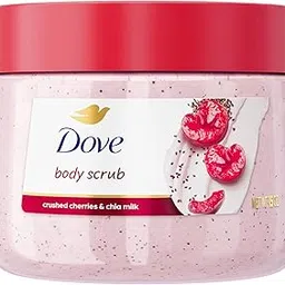 Dove Cherry & Chia Milk Body Scrub Exfoliates and Deeply Nourishes for Smooth, Radiant Skin 15 oz-picture-38